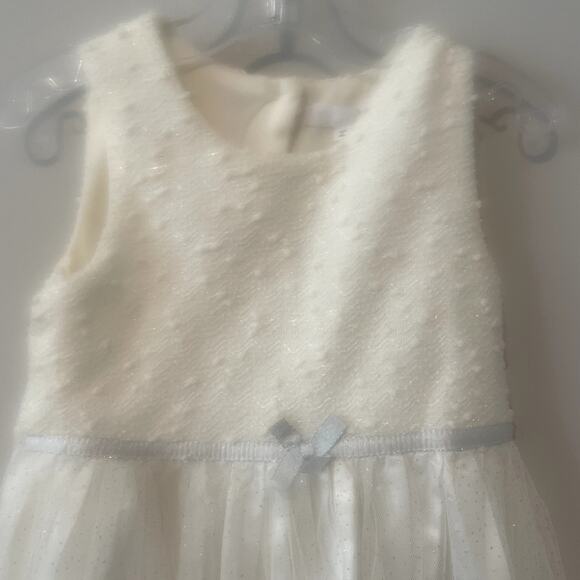 Christmas Holiday Sparkle Tulle Dress with Matching Coat Sz 4T - Picture 4 of 13